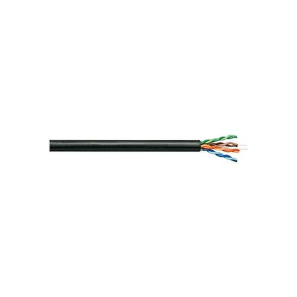 SUPERIOR 04-001-64 ESSEX Copper Cable, 4 Pair, 23 AWG BBD Category 6, Black Polyethylene Outer Jacket