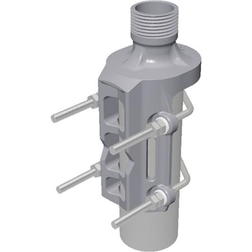 AMPHENOL 110000394 Universal Stainless Steel Mast Mounting Clamp for Antennas Based on Mounting on 1" Threaded Tube