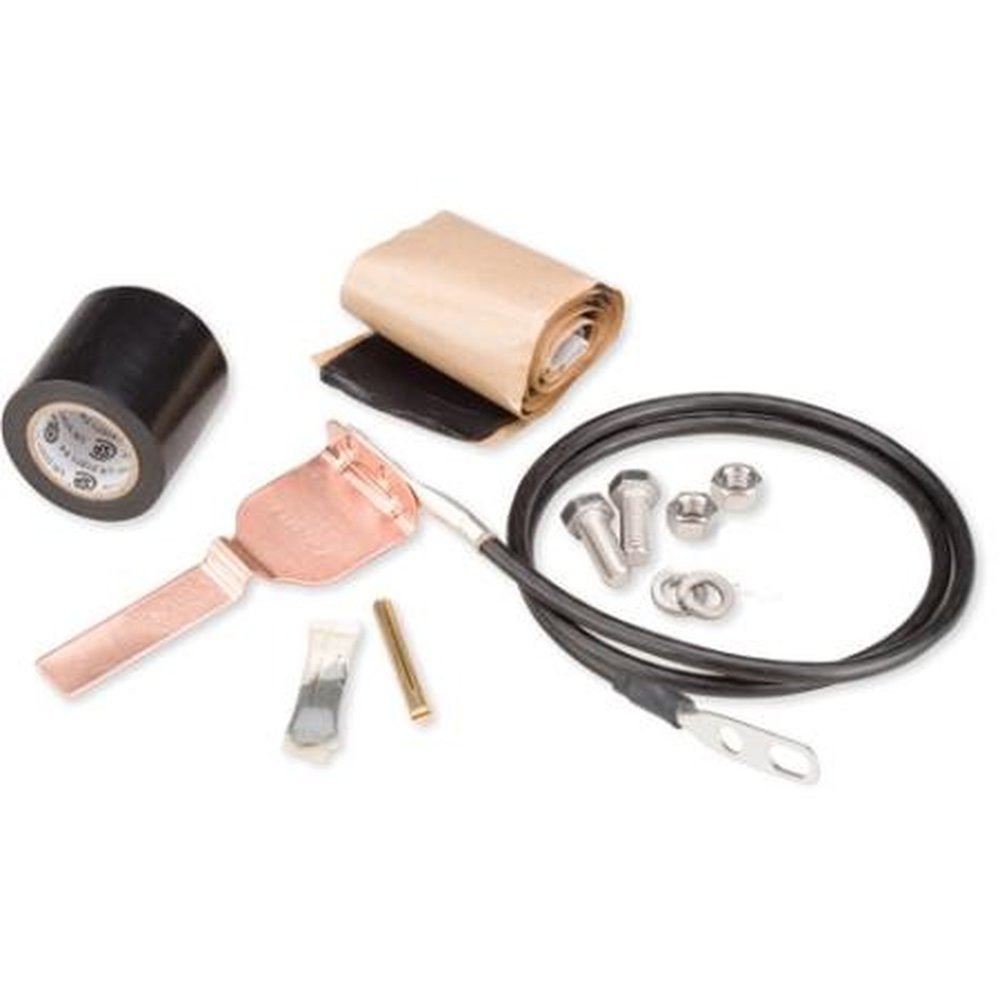 COMMSCOPE 241088-3 Grounding Kit for 1 1/4" Diameter Cables.Two Hole Lug for Grounding to a Tower/ Bus Bar.Incl 24" Grnd Cable W/ Solid Copper Strap