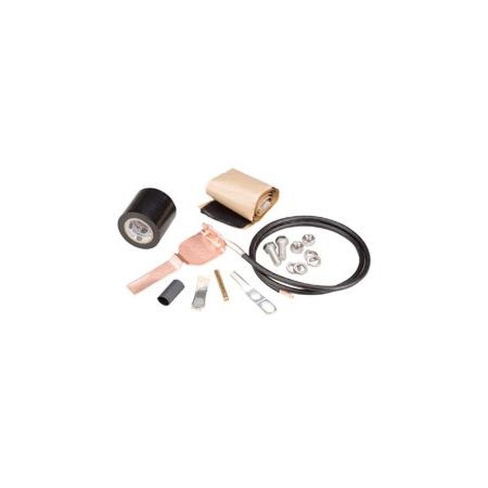 COMMSCOPE 241545 Grounding Kit for 1/2" Diameter Cables.Two Hole Lug for Grounding to a Tower/ Bus Bar.Includes Grnd Cable W/ Solid Copper Strap and