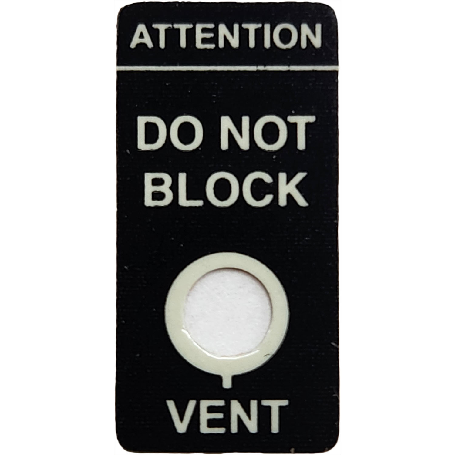 Motorola 54012316001 Replacement Ventilation Label