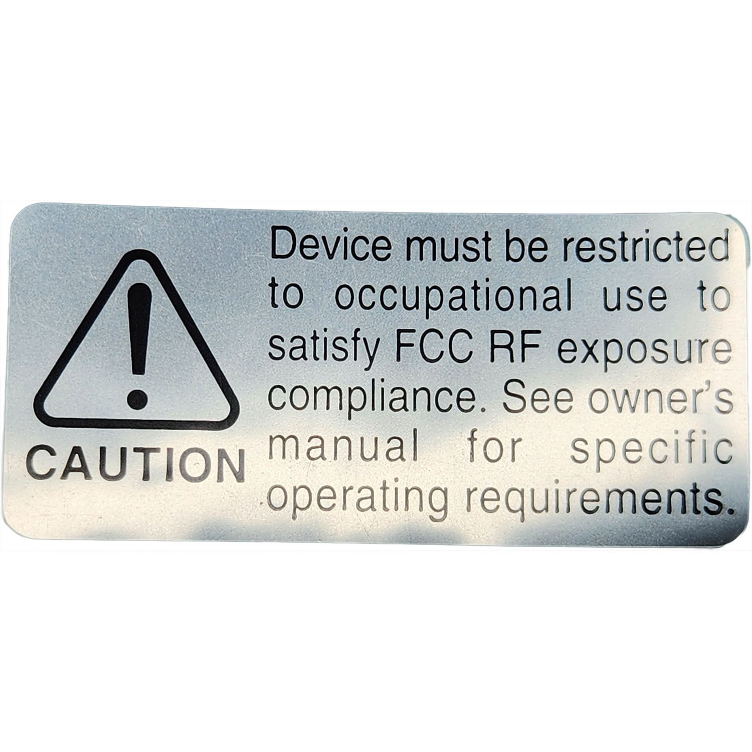 Icom 8310051560 Replacement Caution Label