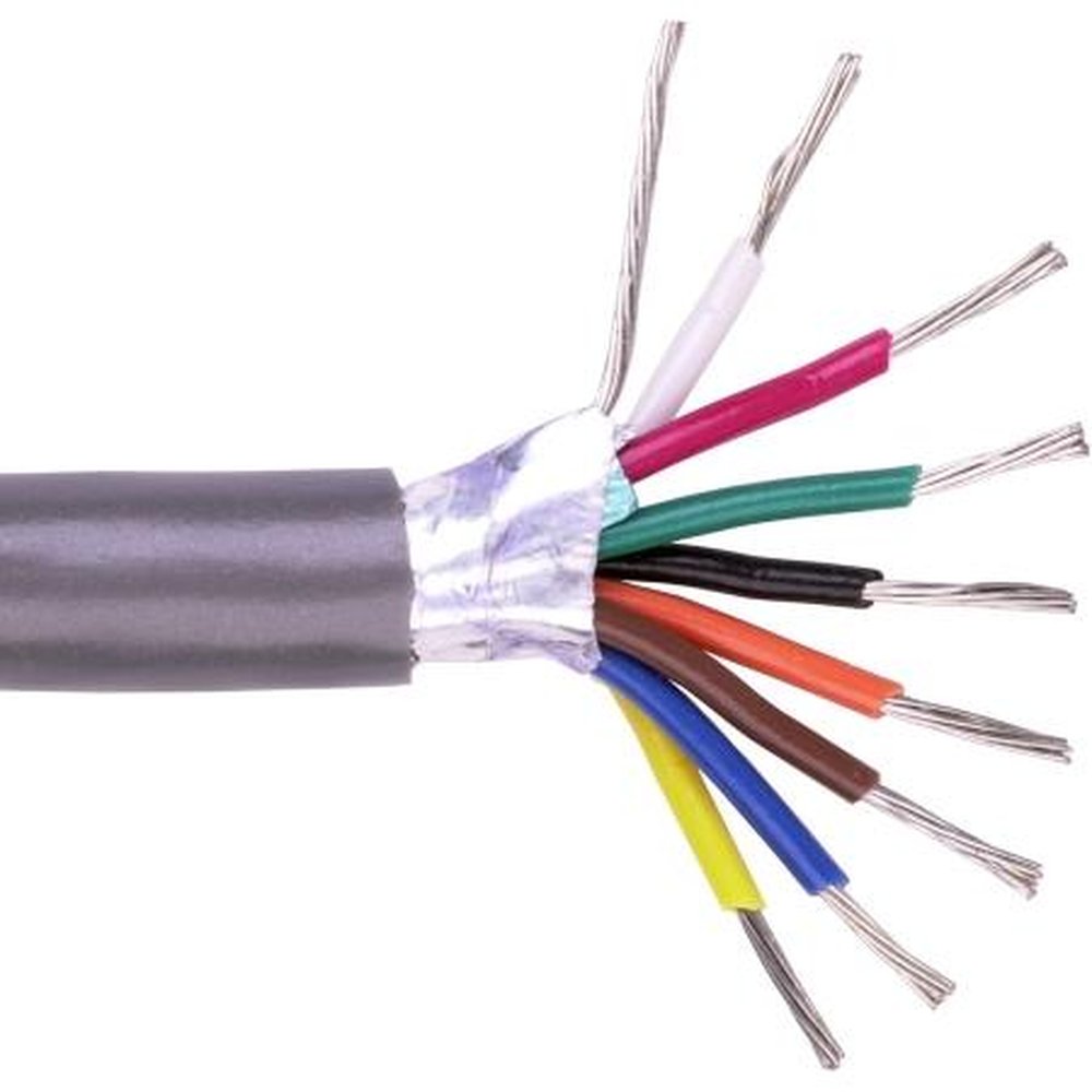 BELDEN 9538-500 Multiconductor Broadcast & Computer Cable.8 Conductors, 24 Gauge, 100% Shield, Stranded.500 Feet