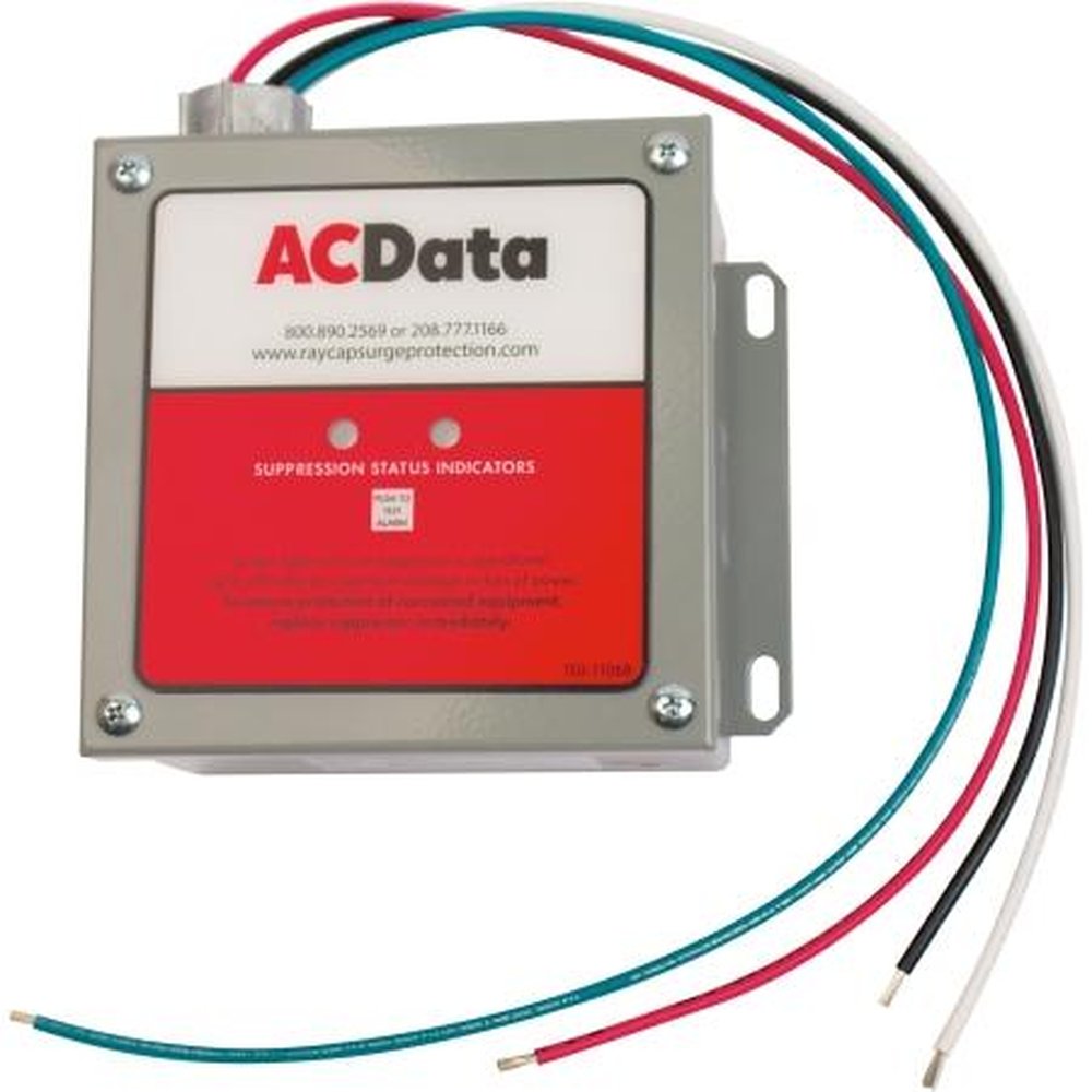 AC AM2080-V-07 DATA SYSTEMS 120/240 VAC Power Surge Protection.Push to Test Diagnostics.Built with Emi/rfi Filtering.100 Ka Max Surge Current