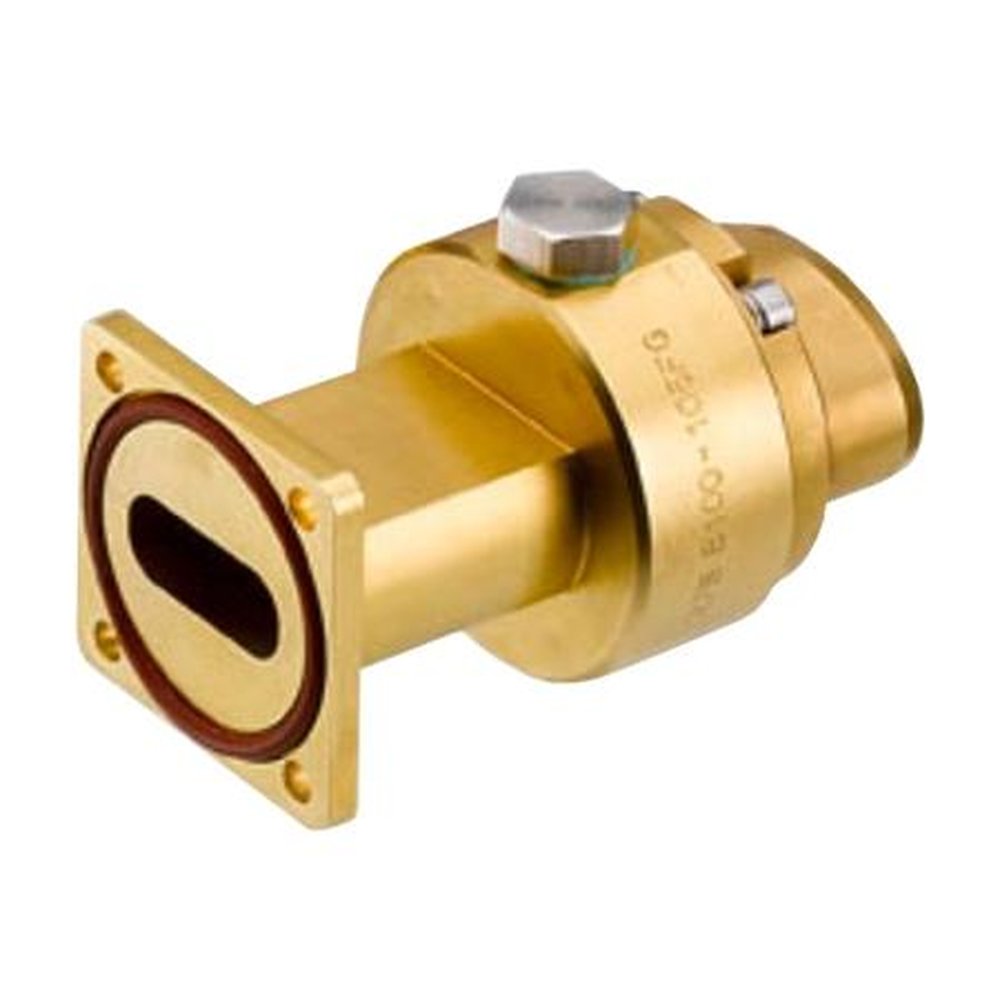 RFS B100-105FG Standard Connector for FLEXWELL Elliptical Waveguide E105 with PBR100 Flange, Gasket with Shrinking Sleeve Sealed.Frequency Range: