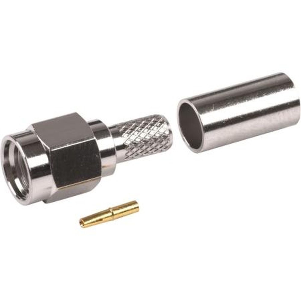 VENTEV CON-20-195 RPSMA Male Connector for 195 Cable.Incl Female, Soldered Center Pin