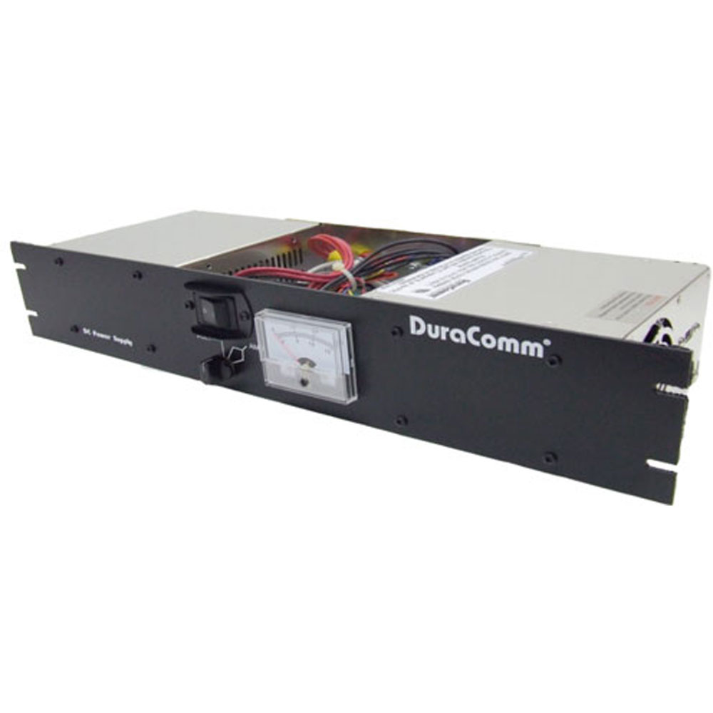 DuraComm RM1248M POWER SUPPLY -48VDC 12 AMP RACK MOUNT 120VAC WITH METER