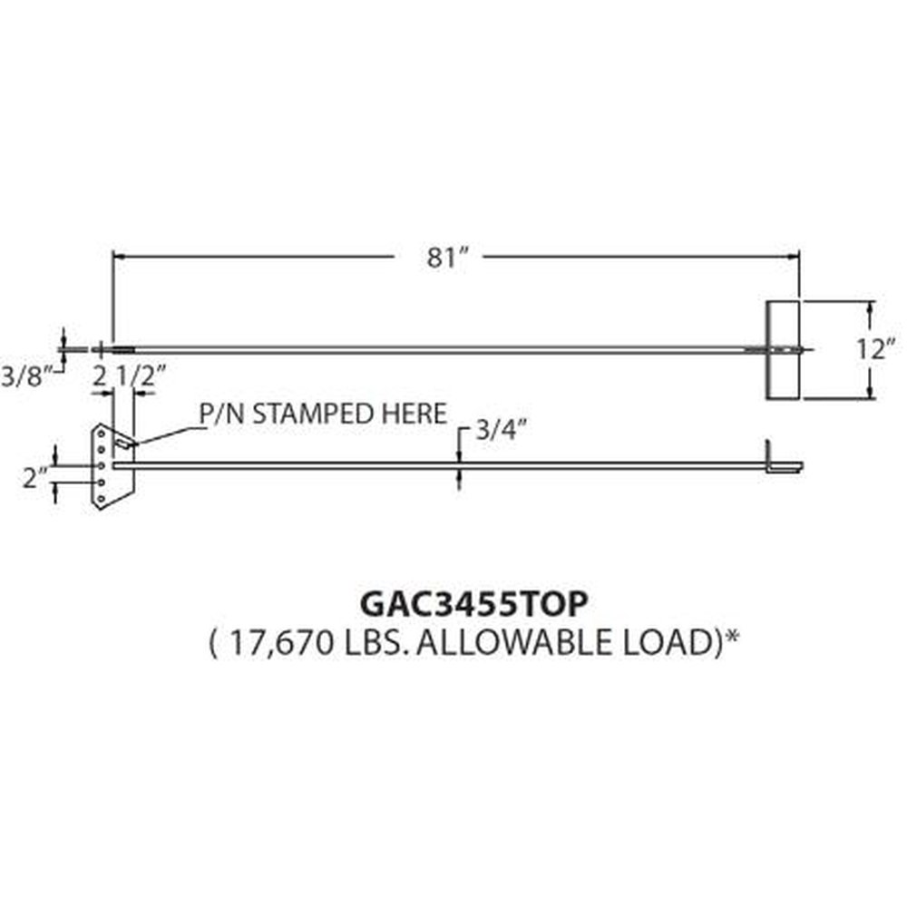 GAC3455TOP - Front view