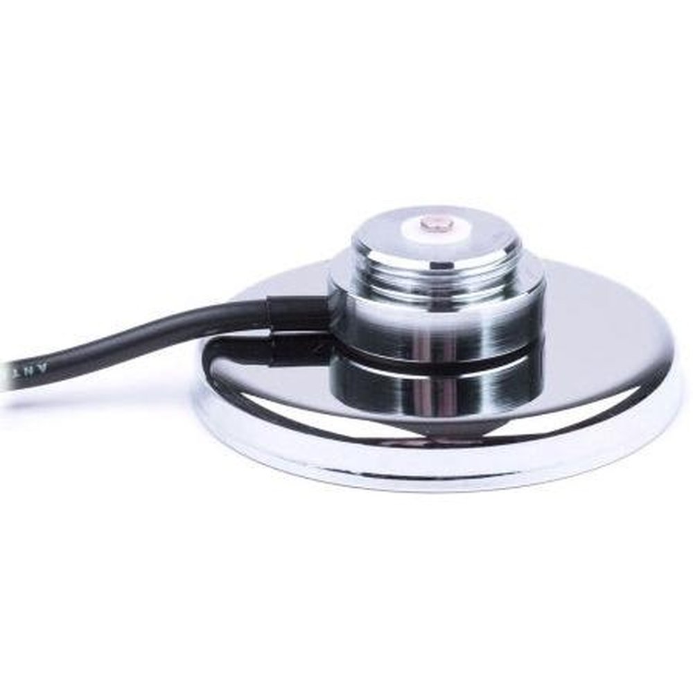TE GR8 Chrome Plated Magnetic Mount with 12 Feet RG58A/U Cable and No Connector.Includes Rubber Boot to Prevent Scratching