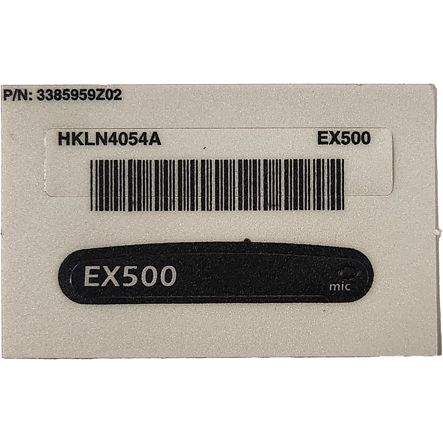 Motorola HKLN4054A EX500 Name Plate