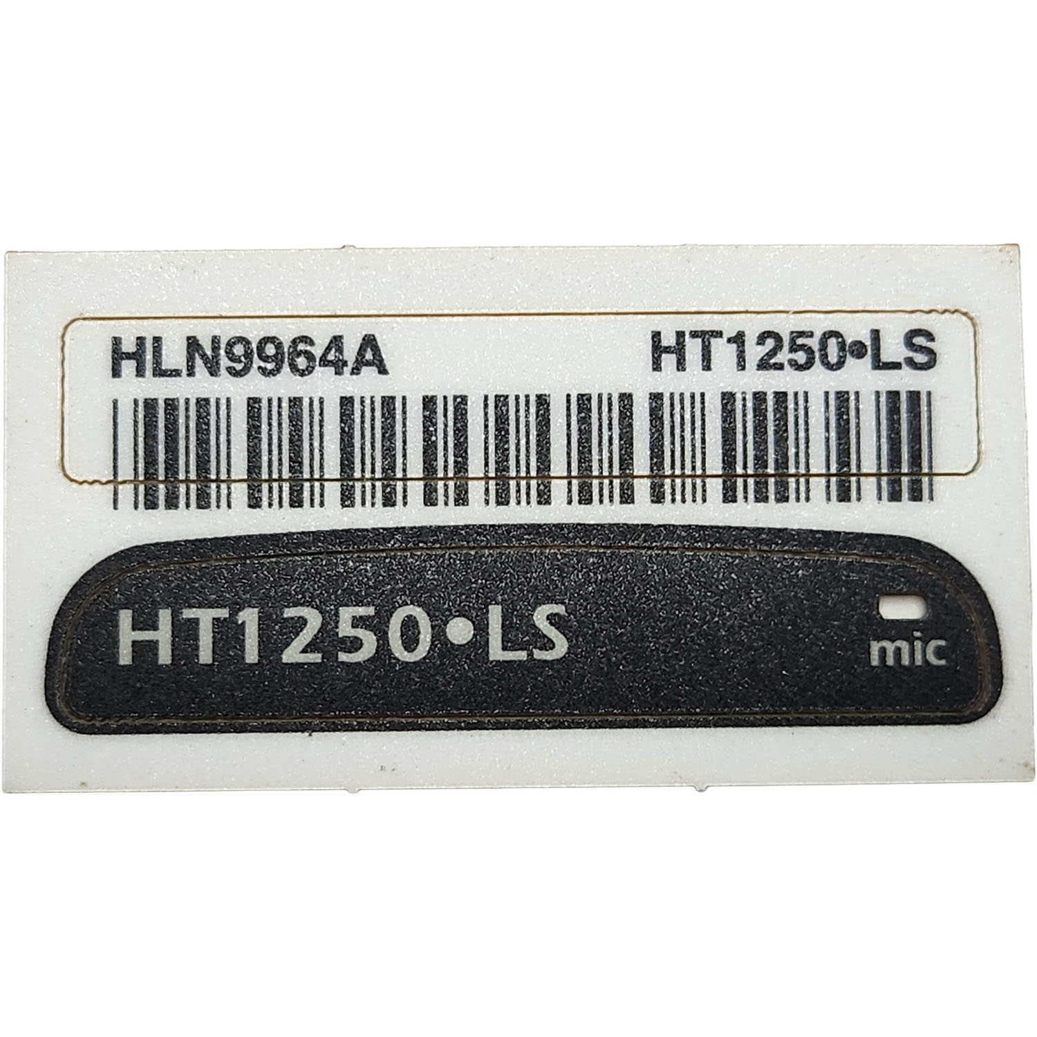 Motorola HLN9964A HT1250-LS Nameplate