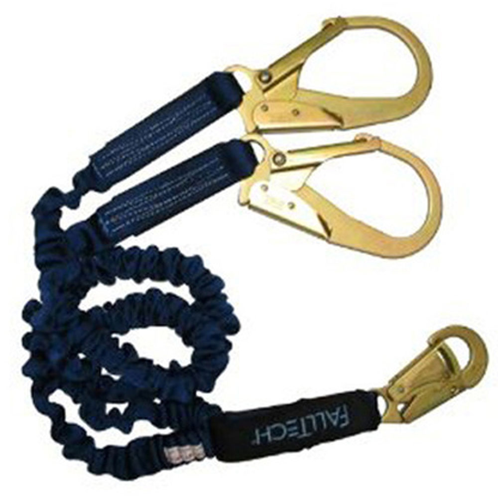 FallTech 6' Y-Leg Lanyard With Pelican Hooks 3600 lb Gate Rated