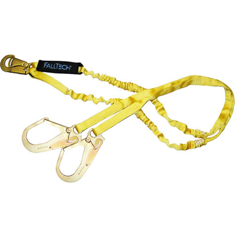 FallTech 6' Shock Absorbing Y Lanyard With Pelican Hooks