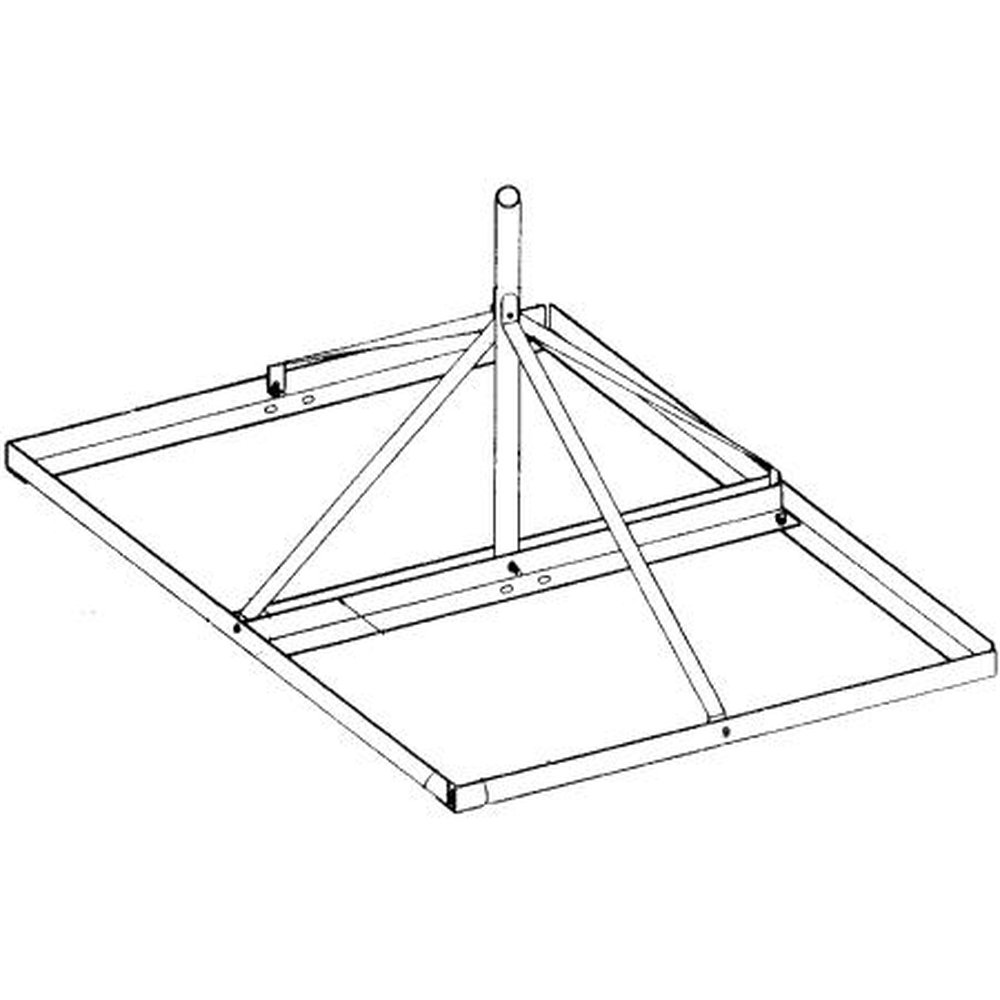 ROHN JRM27510HC Non-Penetrating Roof Mount for Communication Antennas.Mast Is 2 7/8