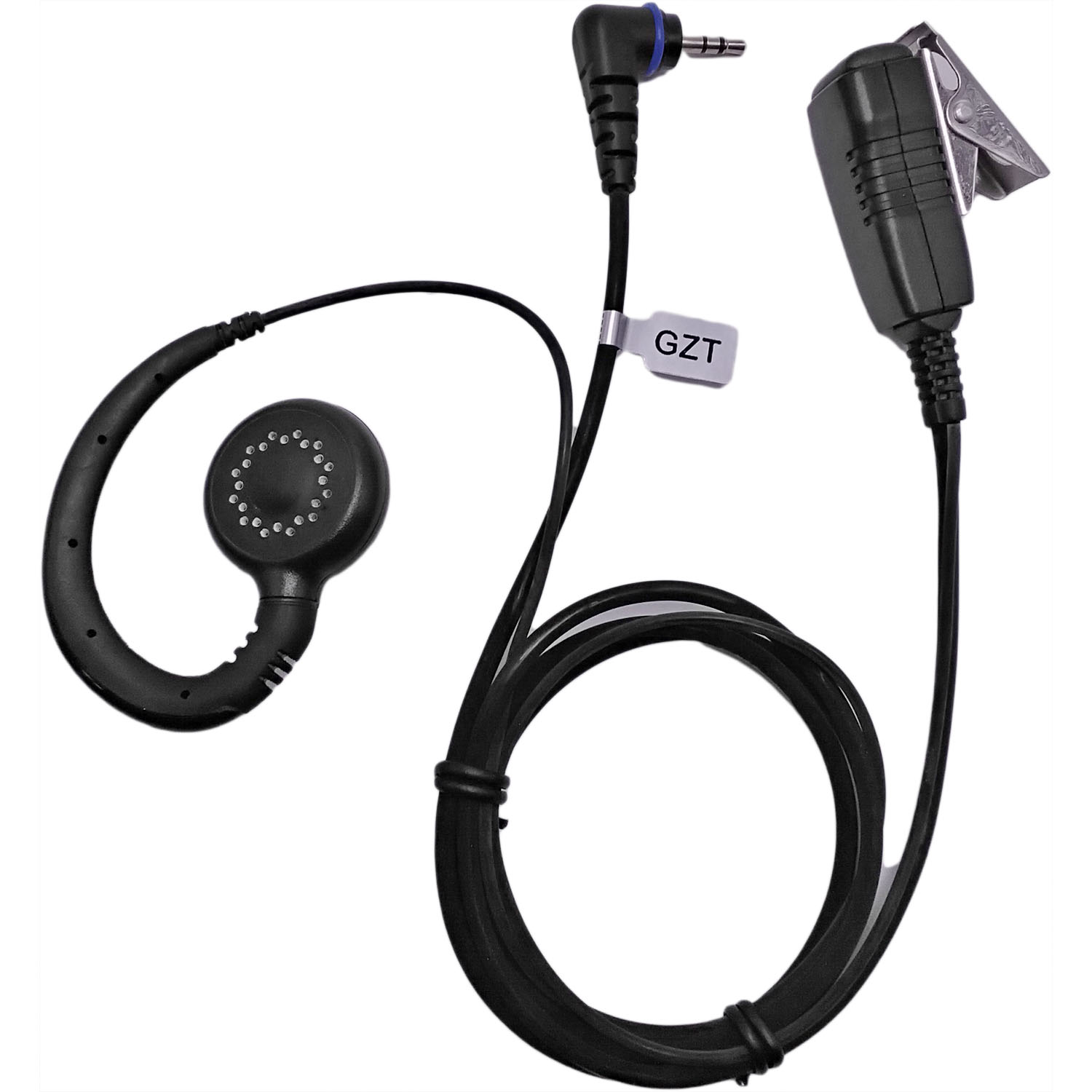 Pryme LMC-1GH-H9 Pro-Grade Lapel Microphone with G-Hook Earpiece – 1-Pin Twist Lock for Hytera PD-3xx Series Radios