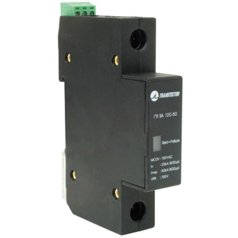 PolyPhaser 1104-15-002 120V DIN Rail Surge Protection Transtector I2R SA120-50M
