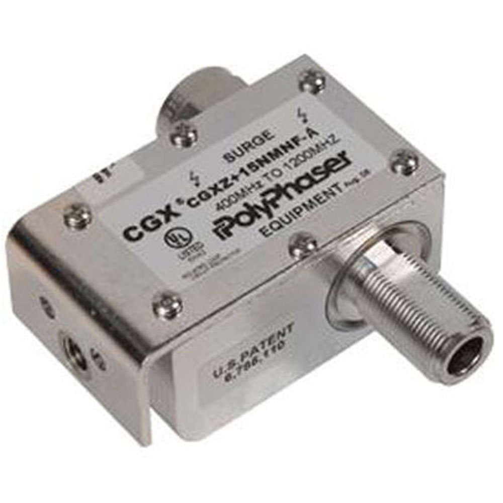 POLYPHASER CGXZ+15NMNF-A Coax Protector to Be Used in Installations When DC Is Required to Pass in Route to Tower Top Amplifiers and Active Antennas