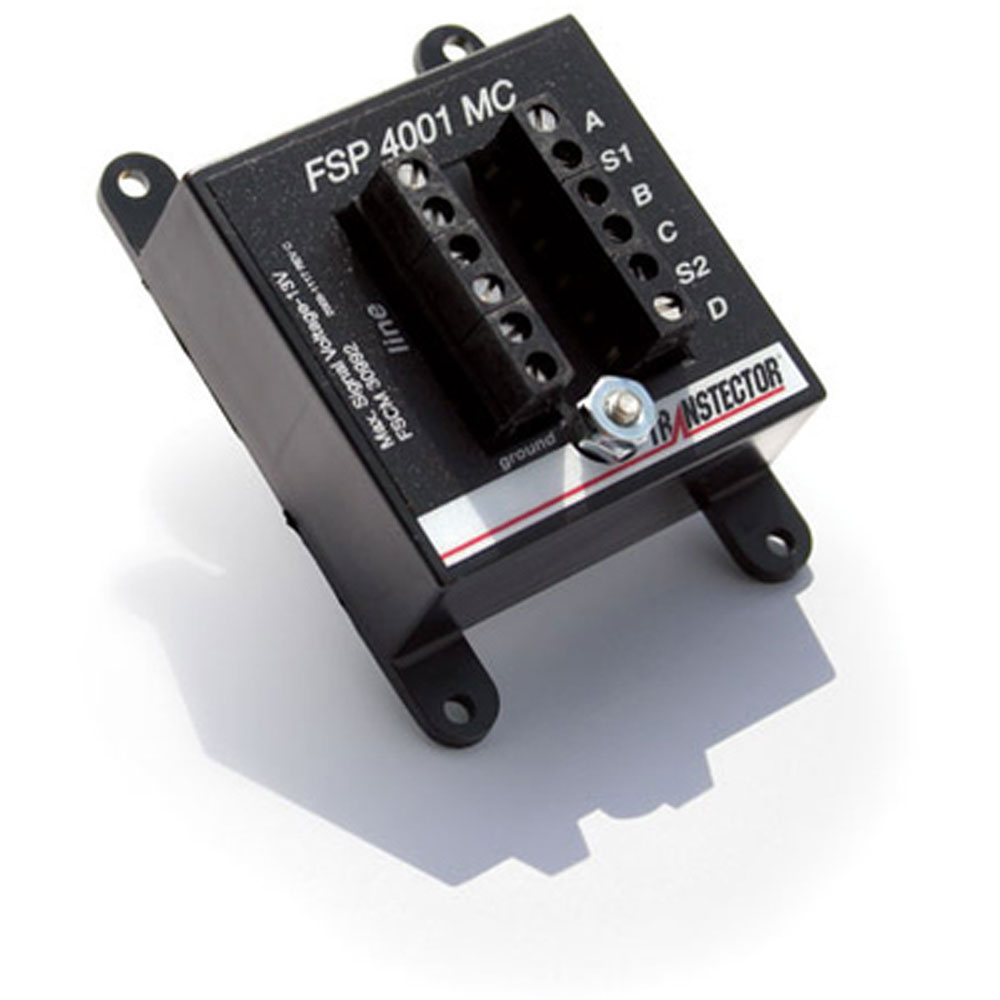 TRANSTECTOR 1101-372-6 280VDC, Silicon Diode, for 2 Balanced Pairs and 2 Shields, Equipment Surge Protector