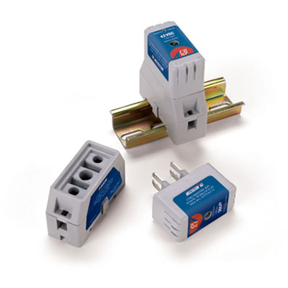 TRANSTECTOR 1101-625 24VDC Silicon Diode, DIN Rail, 28-12 AWG Screw Clamp, Equipment Surge Protector