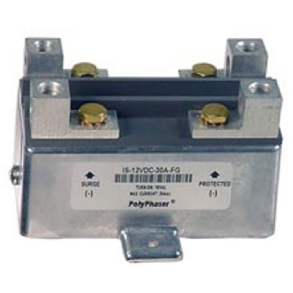 PolyPhaser IS-12VDC-30A-FG 30 Amp, 12VDC Floating Ground Protector