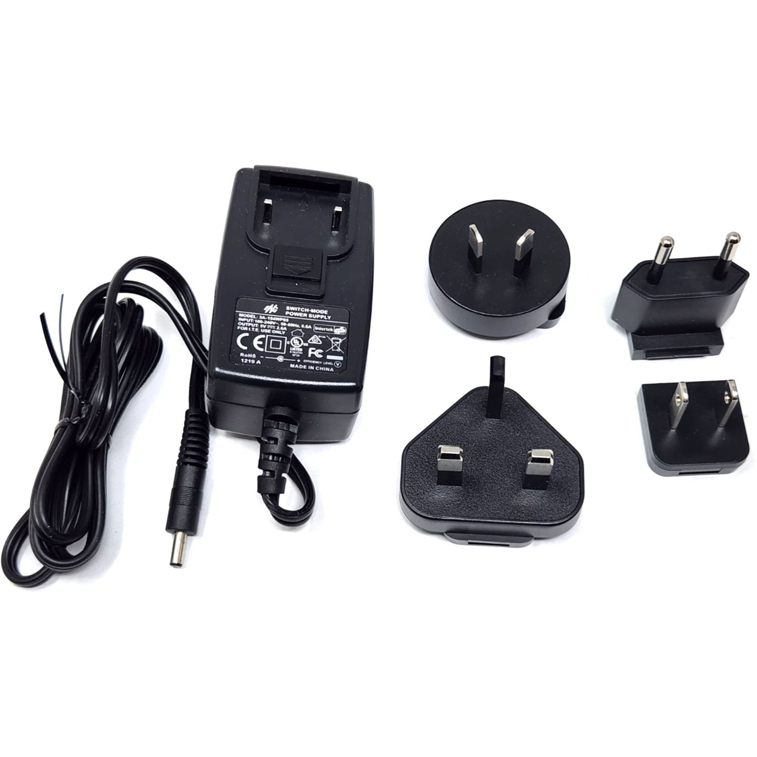 Motorola RLN6498A Universal 9V 2A Power Supply with International Adapters for RLN6490 and RLN6491XBT Bluetooth Headsets