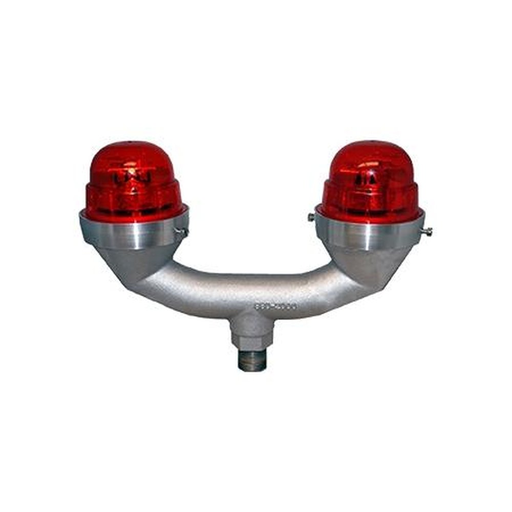 DIALIGHT RTOCR27002 Dual Side Light Red Infrared (ir) 120-240V Ac.5.5 Watts Meets FAA AC 150/5345-43J