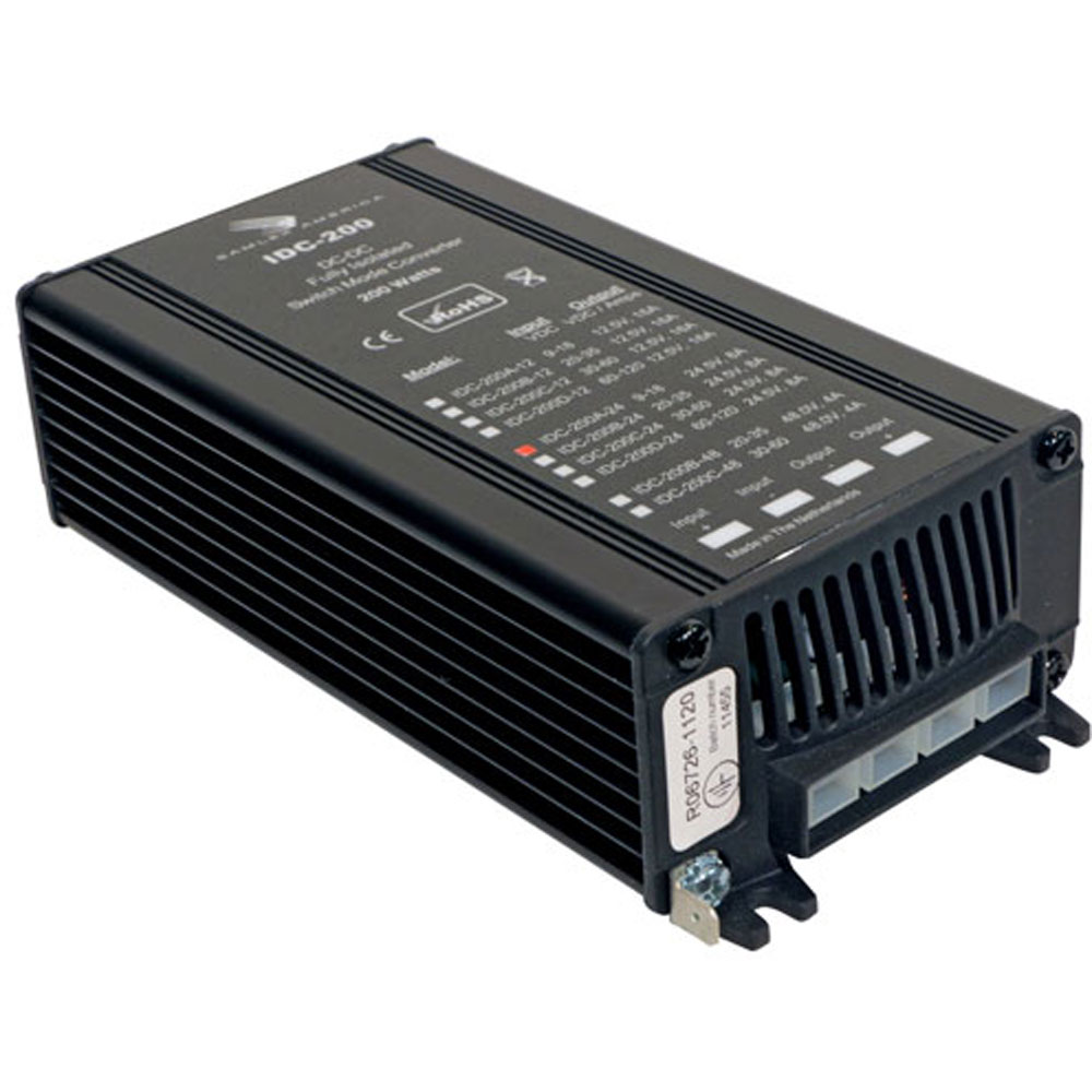 SAMLEX IDC-200C-24 Step Down Isolated Switch Mode Converter.30-60 VDC Input 24V Output.8 Amps