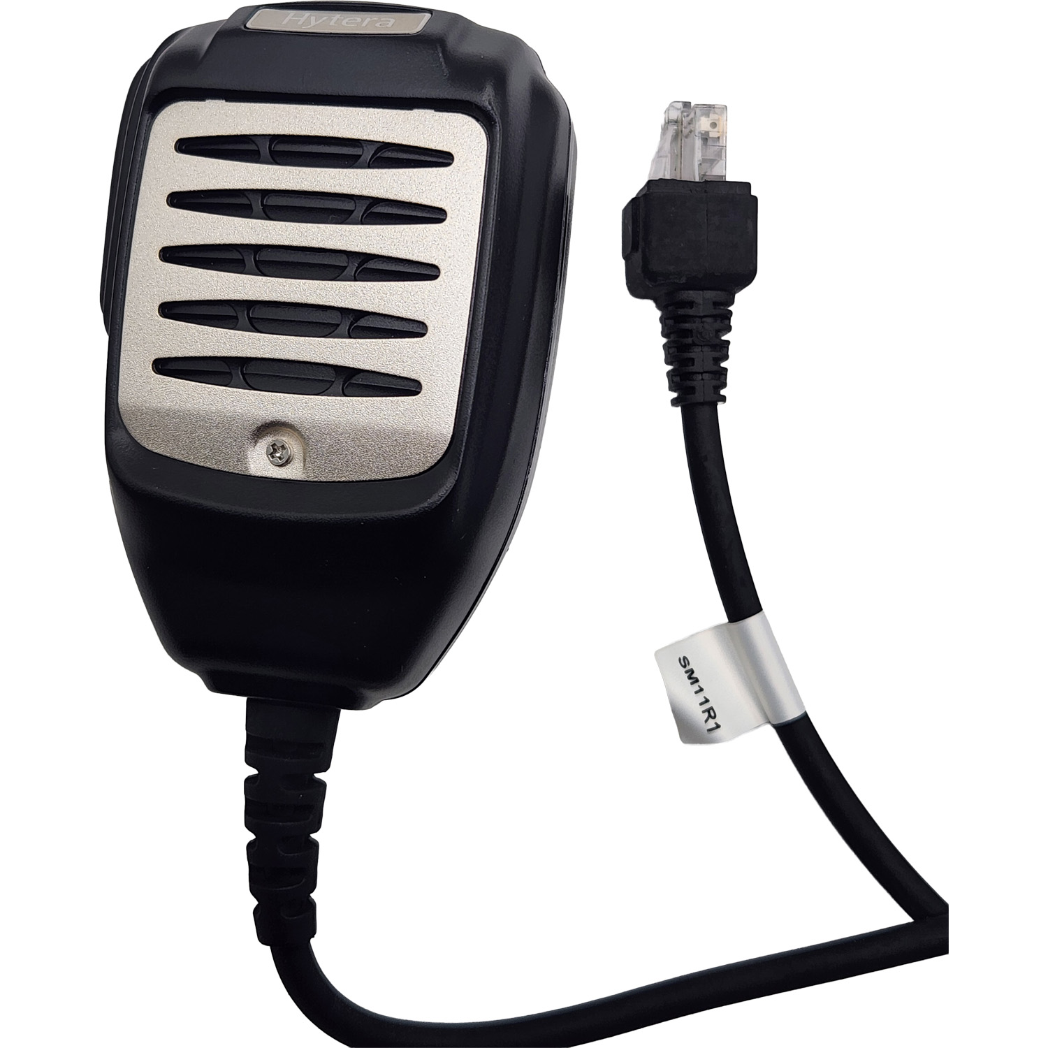 Hytera SM11R1 Handheld PTT Speaker Microphone with Aluminum Front Panel, RJ45 Connector for TM Series Mobile Radios