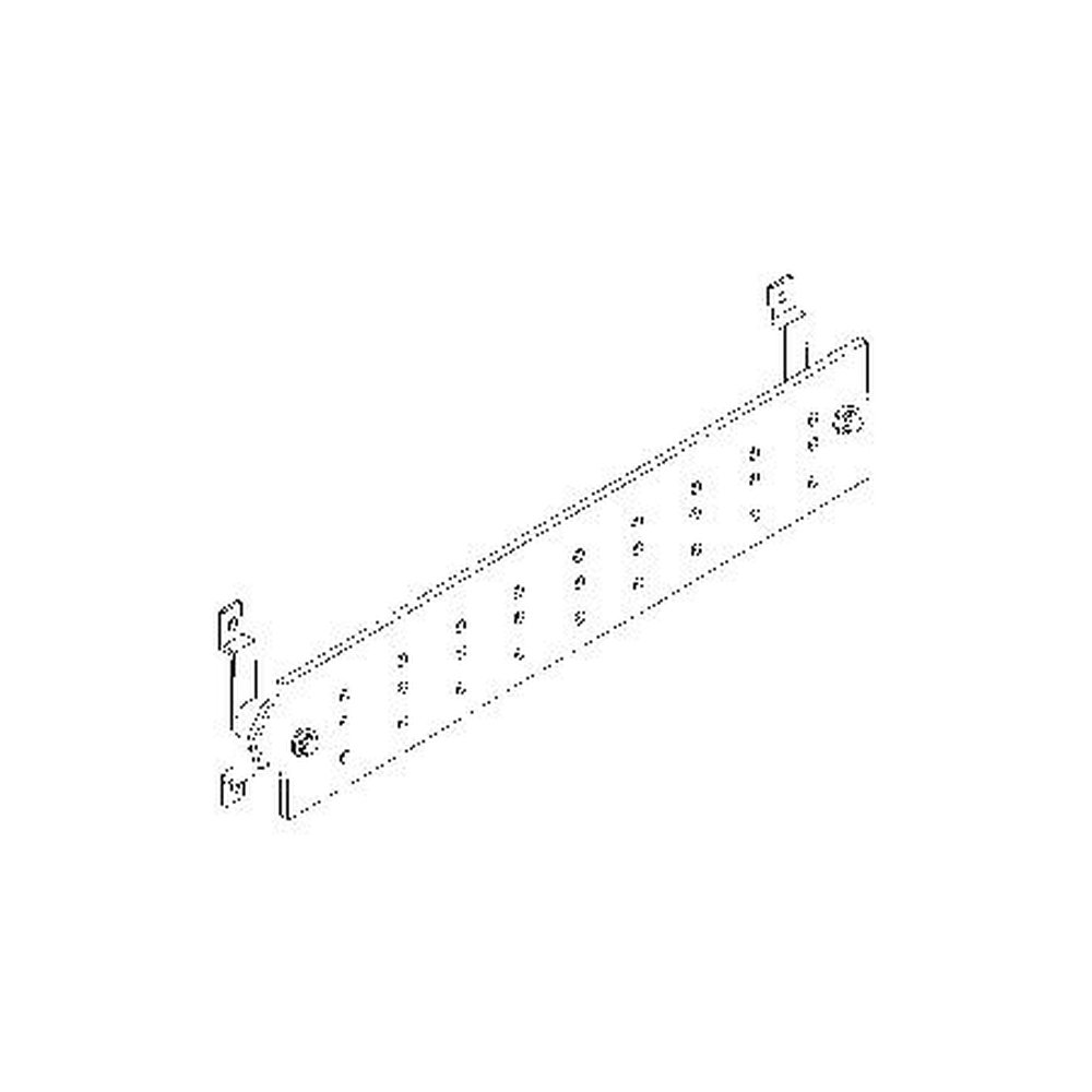 HARGER TGBI14424CIGBE Ground Bar.1/4" Thick, 4" Wide, 24" Long.22 7/16" Holes, Six 11/16" Holes.Includes Wall Mounting Brackets and Insulators