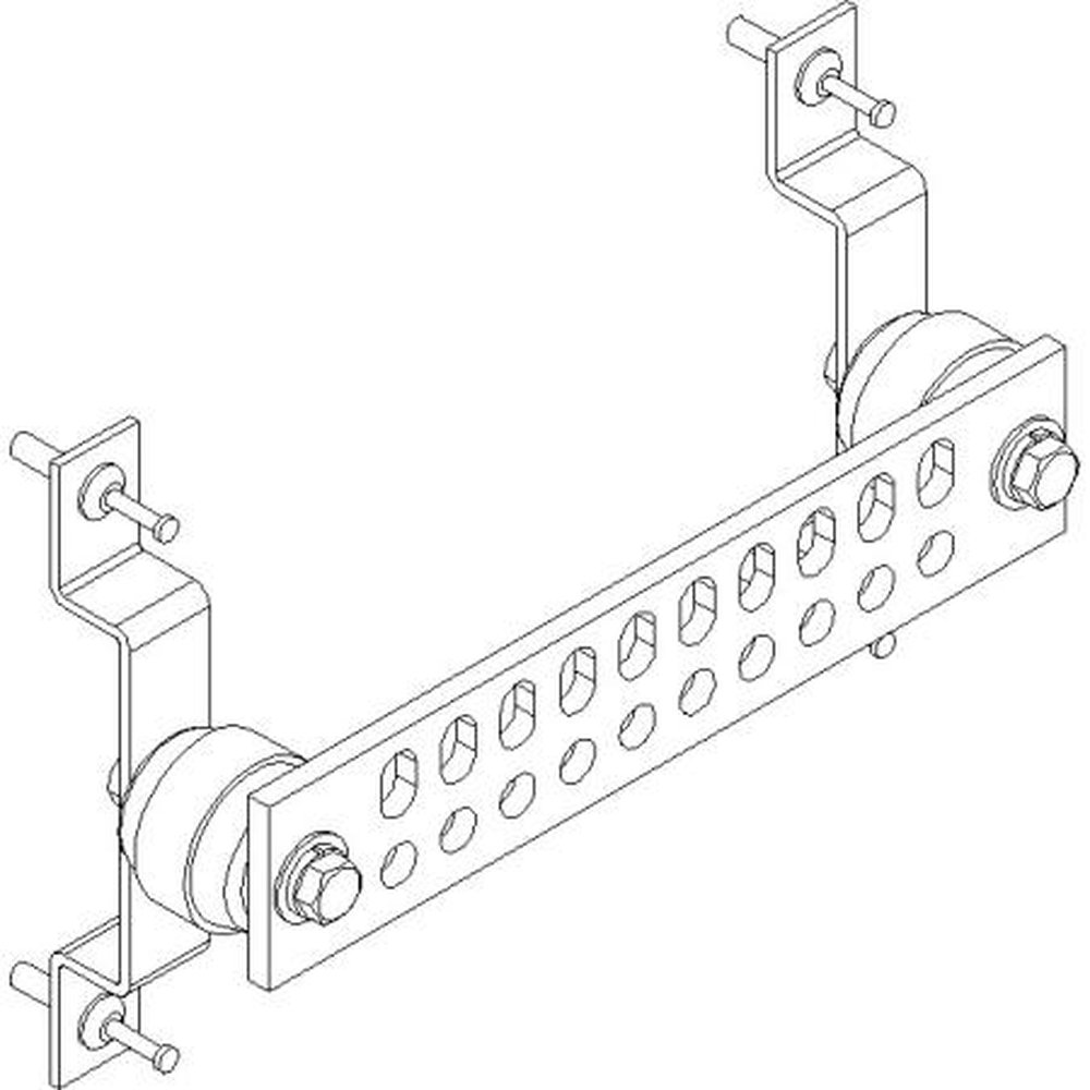 HARGER WSGB-2X10-IS Universal 2x10x1/4" Solid Copper Ground Bar.Includes 10 Pairs of 7/16" Pre-Drilled Universal Lug Holes.Incl Insulated Shelter