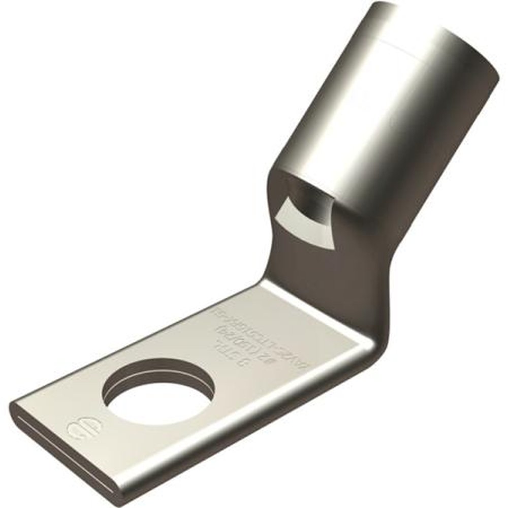 BURNDY YAV25LTC14FX45 1/0 Flex G,h,i,k,m,dlo, 1/0 AWG (b/c) Cu, One Hole, 1/4 Stud Size, Standard Barrel, Inspection Window Internal Chamfer, Tin