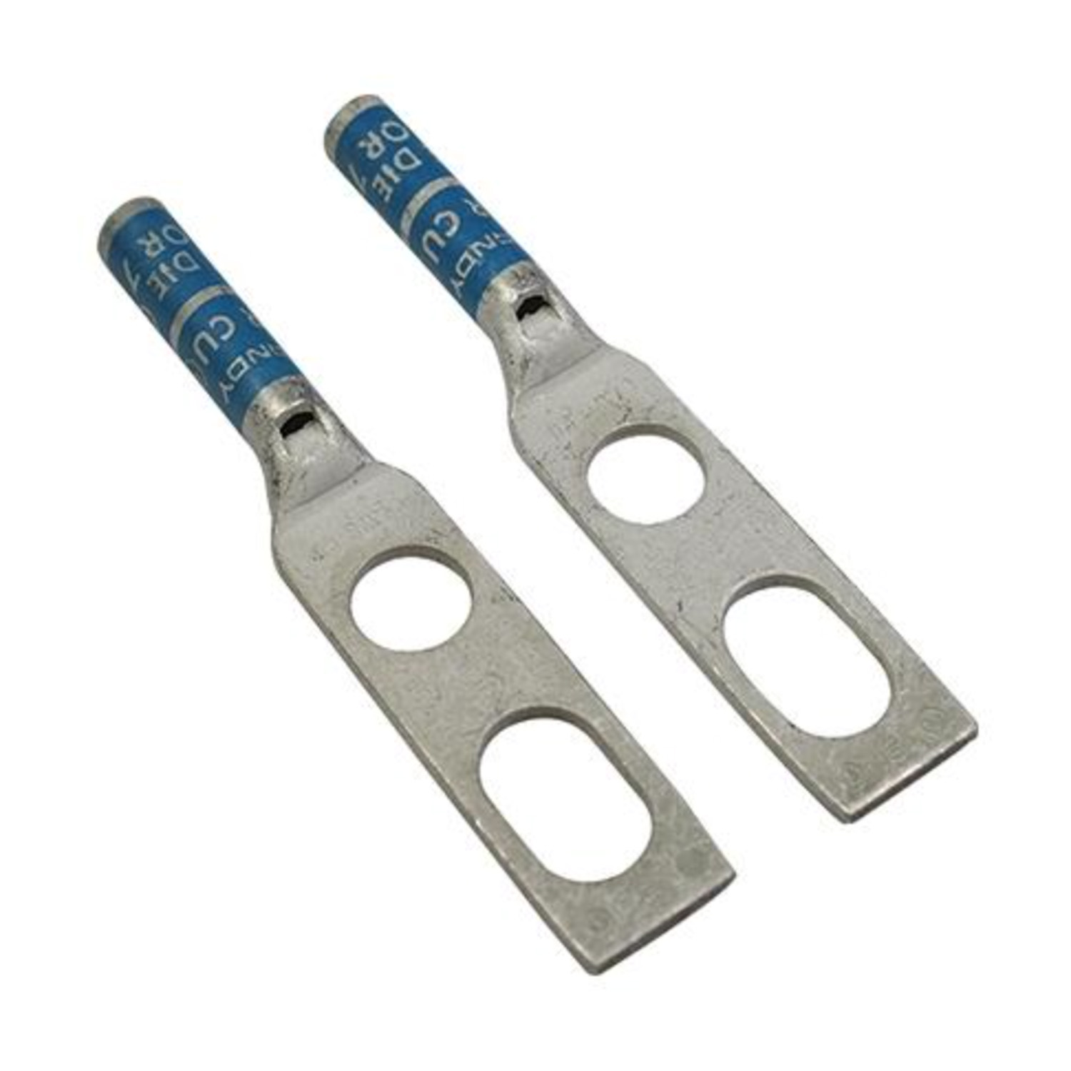 BURNDY YAZV252TC38FX 1.5 Inch, Long Barrel, 2 Stud Grounding Lug for 1/0 AWG Wire